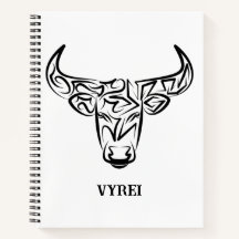 Taureau tribal noir et blanc / Ox