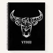 Taureau tribal noir et blanc / Ox