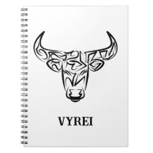 Taureau tribal noir et blanc / Ox