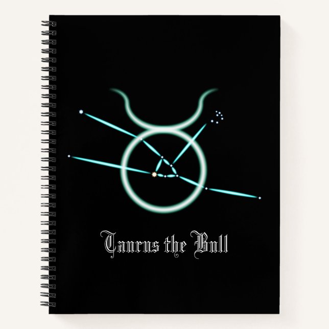 Carnet Taurus de la constellation zodiaque (Devant)