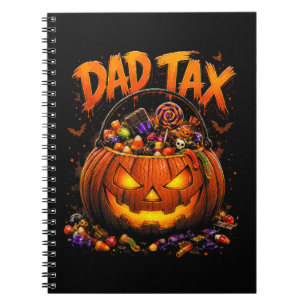 Carnet Taxe Papa Drôle Halloween Citrouille