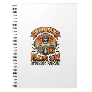 Carnet Taxe Papa Drôle Halloween Squelette Bonbons_1