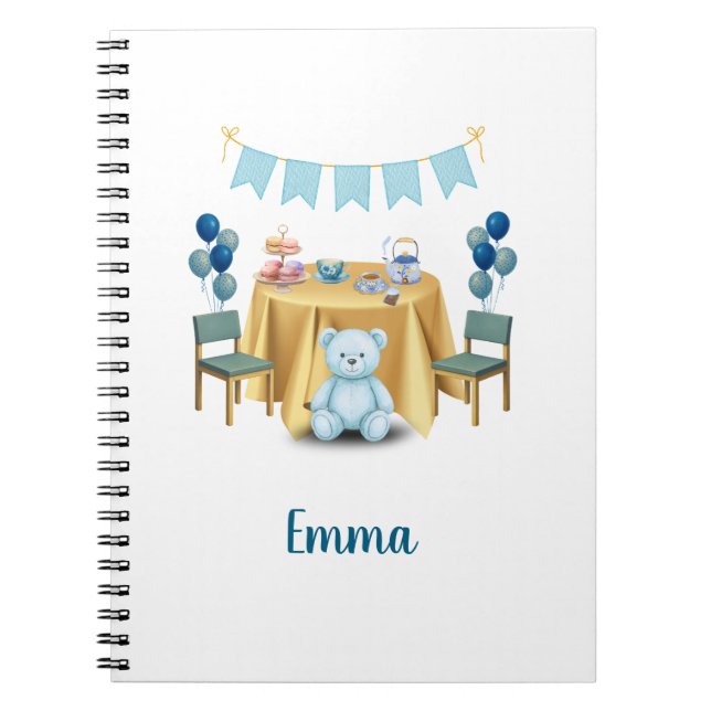 Carnet Tea Party Birthday Notebook Gift (Devant)