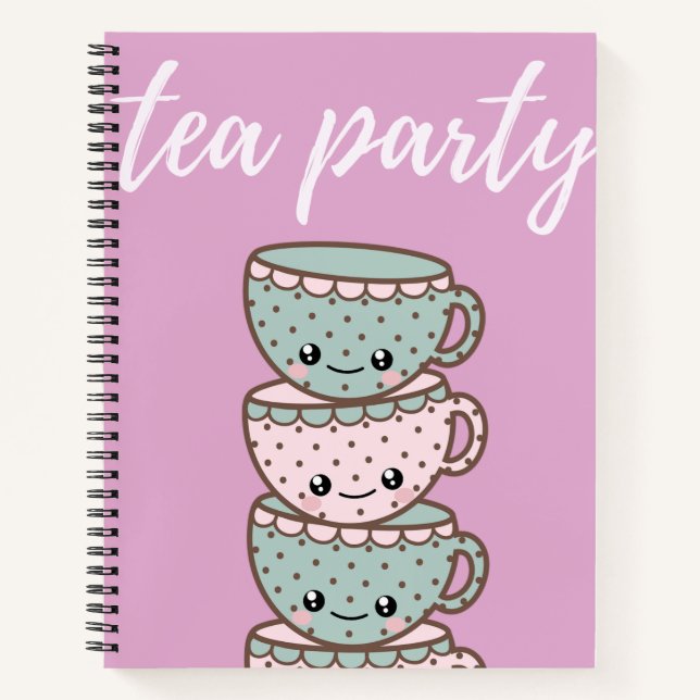 Carnet Tea Party Tea Party Pink (Devant)