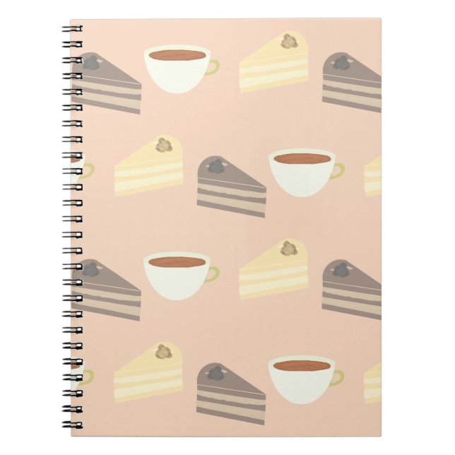 Carnet Tea Time Cake Slices and Teacup Notebook (Devant)