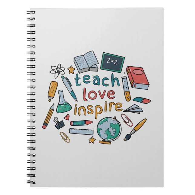 Carnet Teach Love Inspire (Devant)