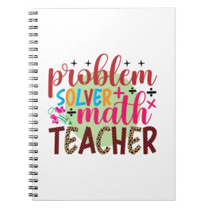 Carnet Teacher Art Problem Solver Math Teacher