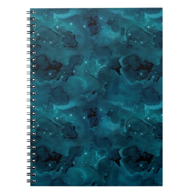 Carnet Teal Galaxy Series Design 5 (Devant)