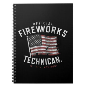 Carnet Technicien officiel de feux d'artifice Si je cours