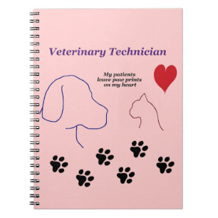 Carnet Technicien vétérinaire - empreintes de pattes su