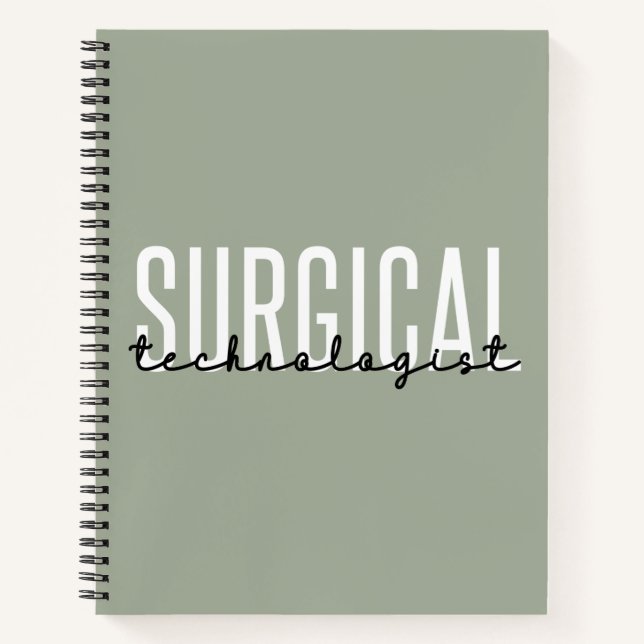 Carnet Technologue chirurgical Med Surg Tech Chirurgie Te (Devant)