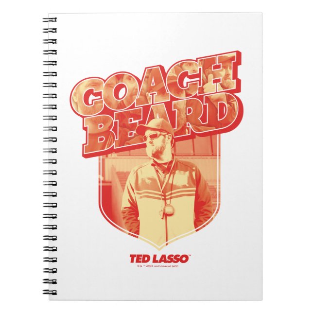 Carnet Ted Lasso | Badge de la barbe de l'entraîneur (Devant)