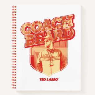 Carnet Ted Lasso Badge de la barbe de l'entraîneur