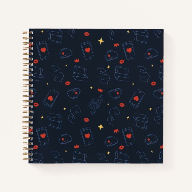 Carnet Ted Lasso | Tea et biscuit Icon Toss Motif (Devant)