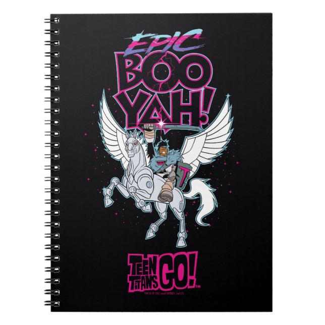 Carnet Teen Titans Go! | Cyborg Guerrier à Cheval sur Pég (Devant)