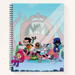 Carnet Teen Titans Go !   Monstre à Tentacules Approche