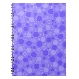 Carnet Teintes violettes lilas avec des pois dans les ann