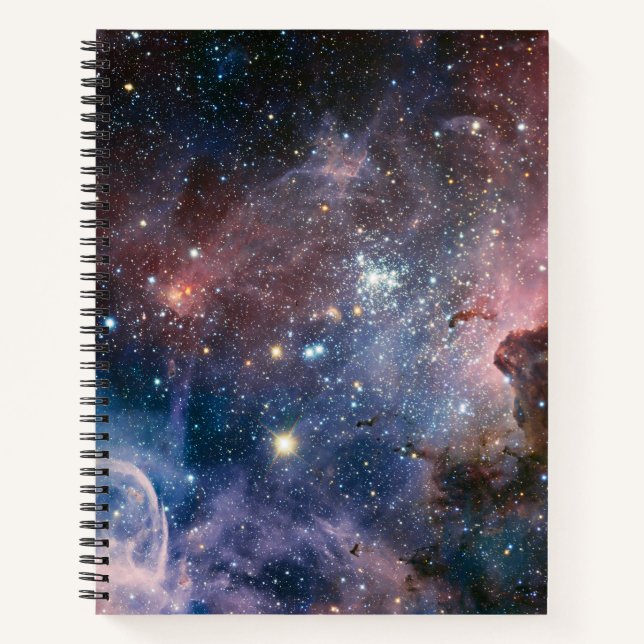 Carnet Télescope Nebula Hubble Carina Rouge et Bleu (Devant)