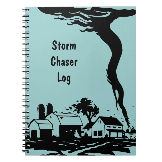 Carnet Tempête Chaser Tornado Twister Météorologie (Devant)
