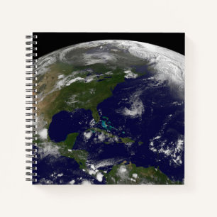 Carnet Tempêtes Tropicales Sur La Planète Terre.