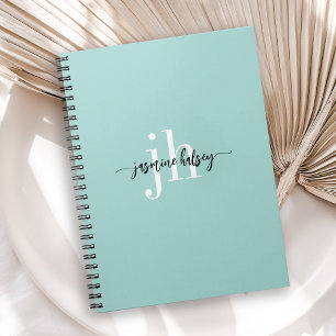 Carnet Tendances Simples Nom et Initiales