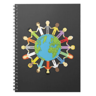 Carnet Tenir des mains autour de la terre
