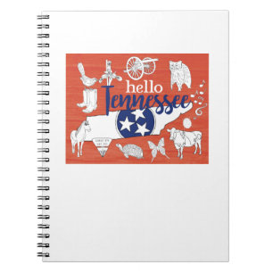 Carnet Tennessee Symboles d'État volontaire Images d'État