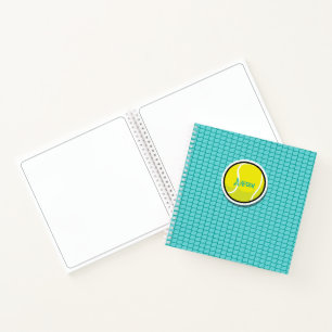 Carnet Tennis Ball Net NOM Jeu Sport Sketch Coach