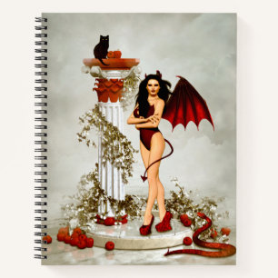 Carnet Tentation de fille diabolique gothique
