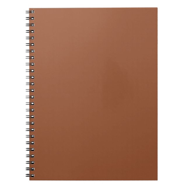 Carnet Terracotta Burnt Orange couleur solide (Devant)