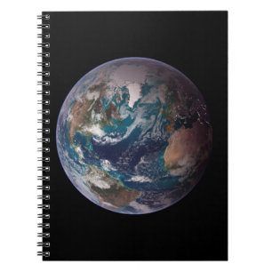 Carnet Terre de marbre bleu (hémisphère occidental)