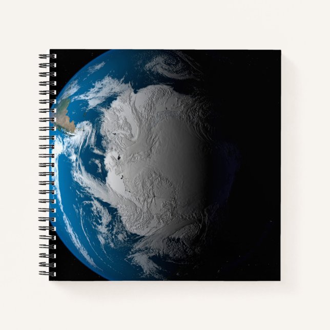 Carnet Terre Pleine Montrant Des Nuages Simulés Sur L'Ant (Devant)