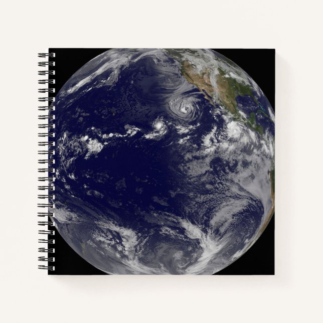 Carnet Terre Pleine Montrant Diverses Tempêtes Tropicales (Devant)