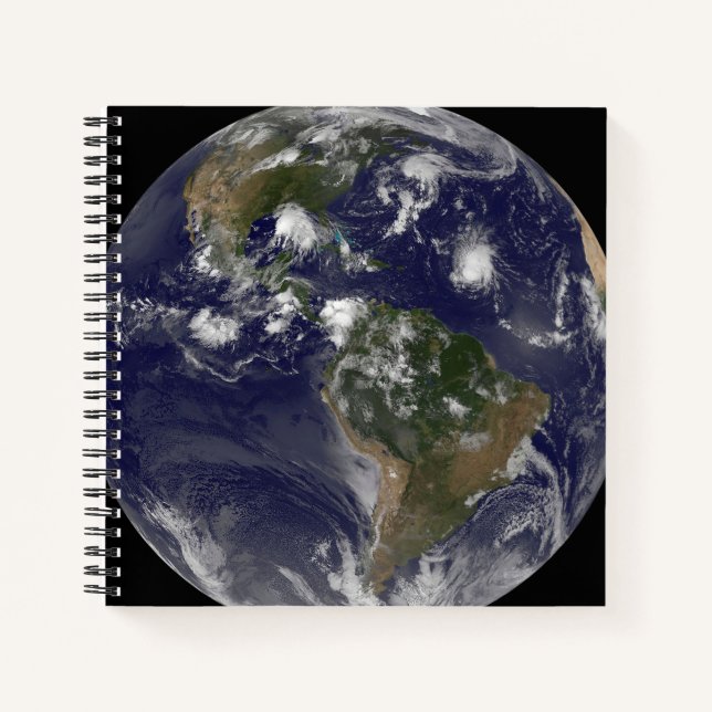 Carnet Terre Pleine Montrant Les Tempêtes Tropicales Dans (Devant)