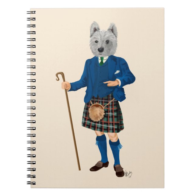Carnet Terrier de West Highland à Kilt 2 (Devant)