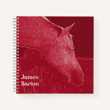 Tête de cheval Moderne Rouge Artistique Personnel