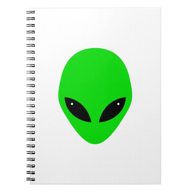 Carnet Tête étrangère verte (Devant)