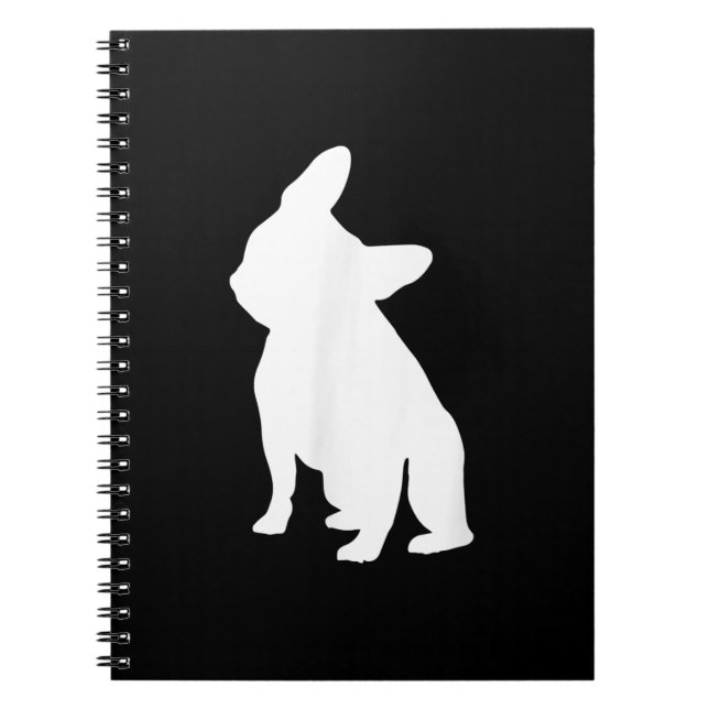 Carnet Tête Tilt Vêtement Frenchie Tête Bulldog Lover Cad (Devant)