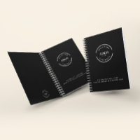 Texte de logo d'entreprise personnalisé Noir Minim