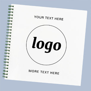 Carnet Texte de logo simple pour promotion commerciale