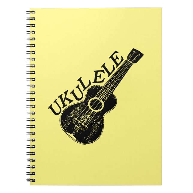 Carnet Texte Et Image Ukulele (Devant)