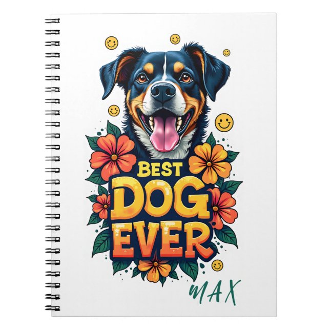 Carnet Texte ludique et fleurs élégantes pour un style (Devant)