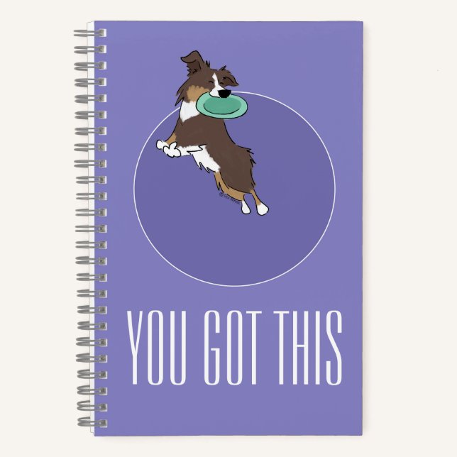 Carnet Texte Personnalisé Aussie Extraire Fun Purple Spir (Recto)