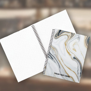 Carnet Texte personnalisé - Motif en marbre