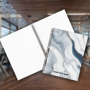 Carnet Texte personnalisé - Motif en marbre