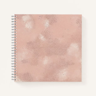 Carnet Texture Abstrait Rose Pâle