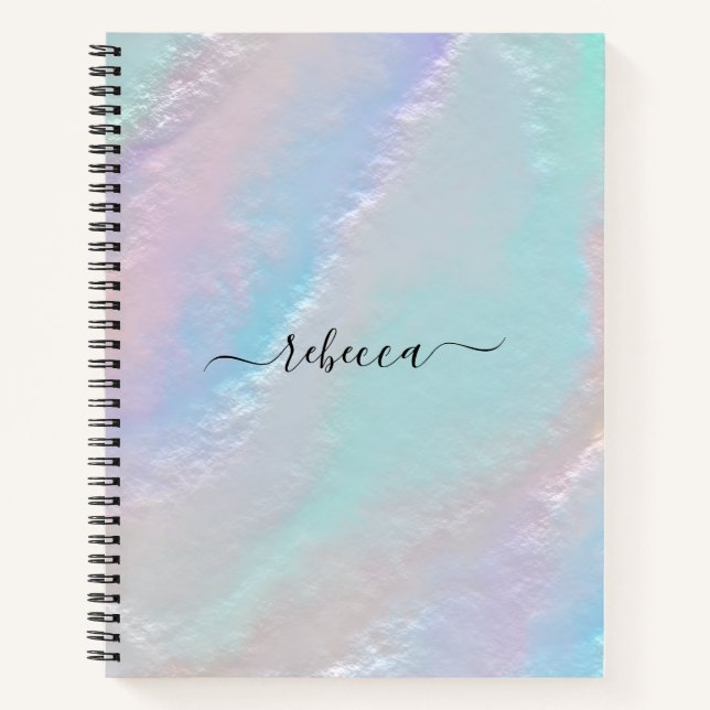 Carnet Texture arc-en-ciel Abstraite (Devant)