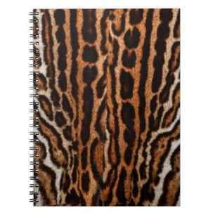 Carnet texture arrière - plan de fourrure de léopard