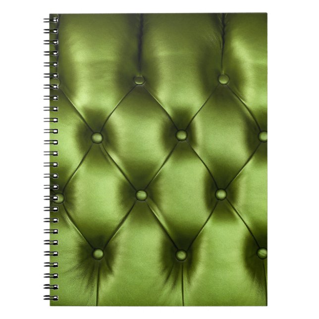 Carnet texture Arrière - plan du capitone vert foncé auth (Devant)