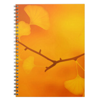 Carnet Texture arrière - plan ginkgo
